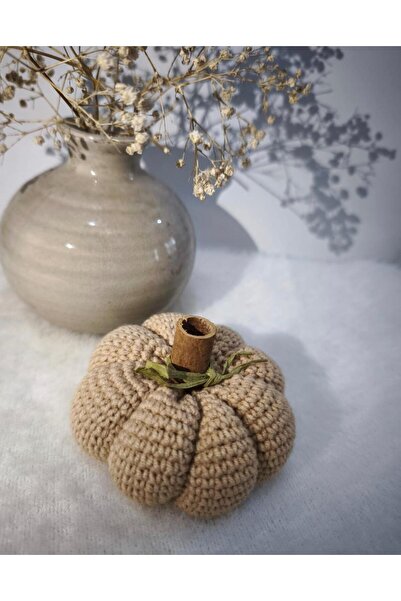 lionalin El Örgüsü Dekoratif Balkabağı Obje - El Emeği Amigurumi Tasarım