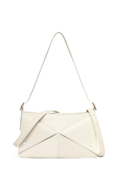 Derimod Γυναικεία τσάντα ώμου με μακρύ λουράκι σε κρεμ χρώμα 26PBD264318