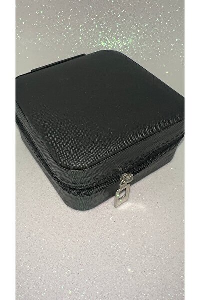 GLARE JEWELRY CO Double Compartment Travel Type Jewelry Box Organizer Accesso...