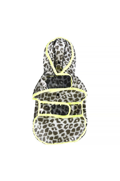 4Dog Deluxe Αδιάβροχο σκύλου με σχέδιο λεοπάρ και κλείσιμο με βέλκρο, 35 εκ.