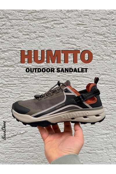 HUMTTO AKILLI BAĞCIKLI ERKEK OUTDOOR SANDALET, COMFORT İÇ RAHAT TABAN, KAYDIR...