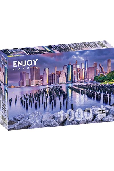 Enjoy Puzzle 1000 Κομμάτια Παζλ - Νεφελώδες Ουρανός πάνω από το Μανχάταν, Νέα...