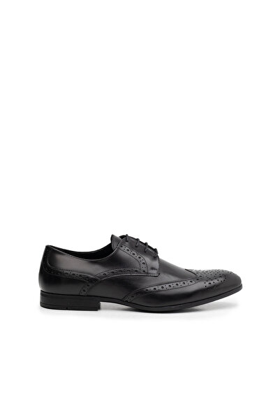UrbanShoes Pantofi eleganți bărbați din piele naturală, Leofex - 538-2 Negru Box