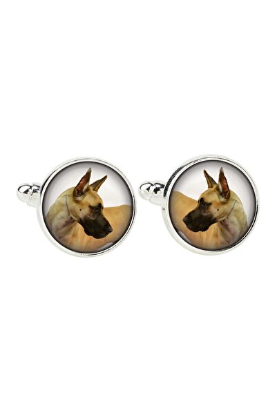 Art - Dog Great Dane I - cufflinks, a shirt accessory, a shirt pendant from t...