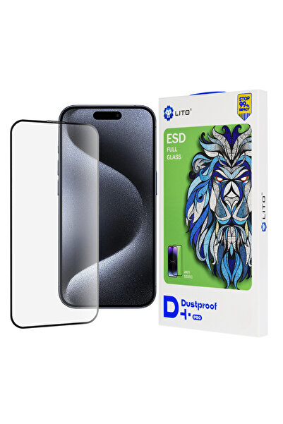 Lito Защитно фолио за iPhone 15 Pro, Прозрачно; Удароустойчиво; С цялостно за...