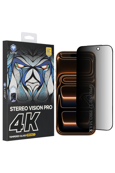 Lito Защитно фолио за iPhone 17 Pro Max, за поверителност, черно