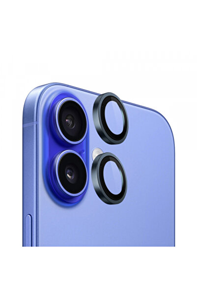 BLUEO Folie de protectie Camera Spate Metal Frame pentru Apple iPhone 16 Plus...