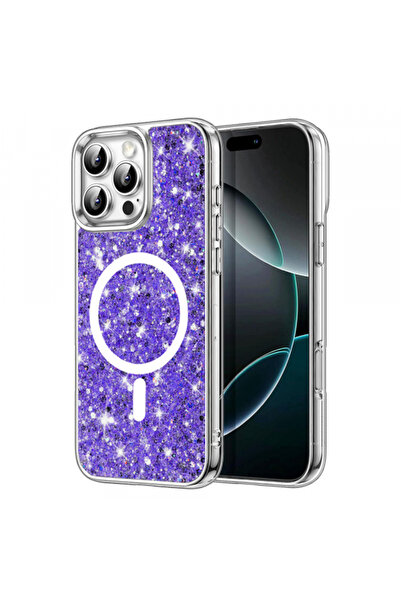 Stef's Cat Husa MagSafe pentru Apple iPhone 16 Pro Max, Stef's Cat, Sparkly G...