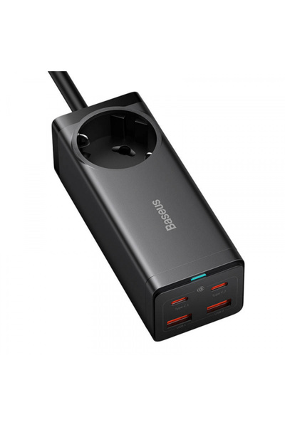 Baseus Καλώδιο επέκτασης GaN3 Pro, 1 x Schuko, Μαύρο PSZM000401