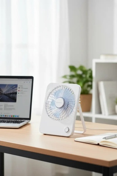 Miniso Lisanslı Makaron Serisi Katlanabilir Mini Fan Mor – Şarj Edilebilir Ta...