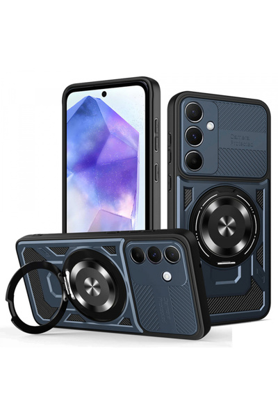 Techsuit Husă pentru Samsung Galaxy A55 5G A556, Techsuit, RuggedCam, Albastru