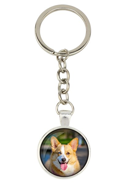 Art - Dog Cardigan Welsh Corgi - keychain with your photo, key decoration, ba...