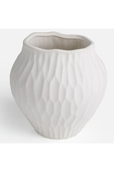Zâna Casei Λευκή Μάσκα Γλάστρας Ø20x19.5cm - 3.5L