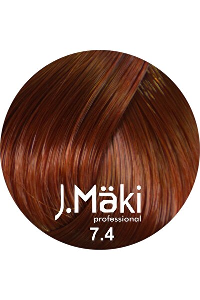J.Mäki professional J.Maki Professional vopsea de păr 7.4 medium copper blonde
