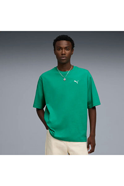 Puma WARDROBE ESS Boxy Tee Yeşil Erkek T-Shirt