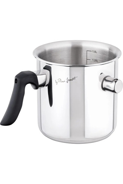 LAMART Oală pentru lapte cu perete dublu și fluier 1,5 l LT1068