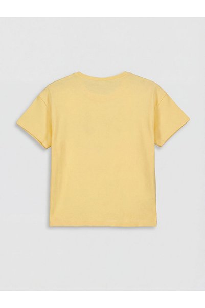 LC Waikiki Yellow Minnie Mouse Printed Girls' T-Shirt and Shorts from Güli̇s Gi̇ym