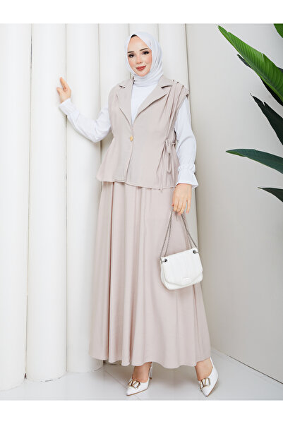 modapark.ist Women's Side-Tie Skirt Suit