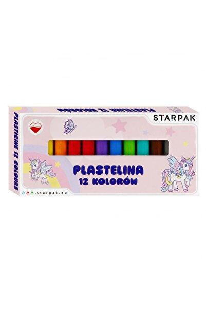 Starpak Plastilina Starpak, Unicorn, 12 culori