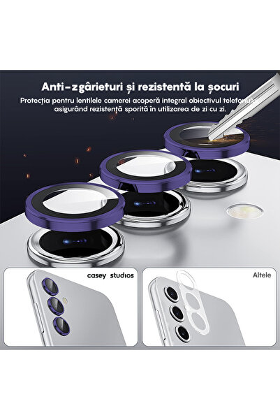 Casey Studios Folie Sticla Lentile Camera Samsung Galaxy A34, Anti Socuri, An...