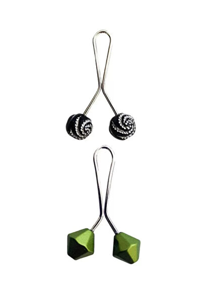 Mestore 2 Pieces Hijab Scarf and Shawl Clip Set 15