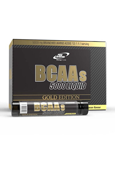 Pro Nutrition Liquid Amino Acids 2:1:1 BCAAs 5000 Lemon 20 single doses x 25 ml