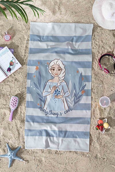 Özdilek Frozen Ice Queen Disney Lisanslı Kadife Plaj Havlusu 60x120 cm