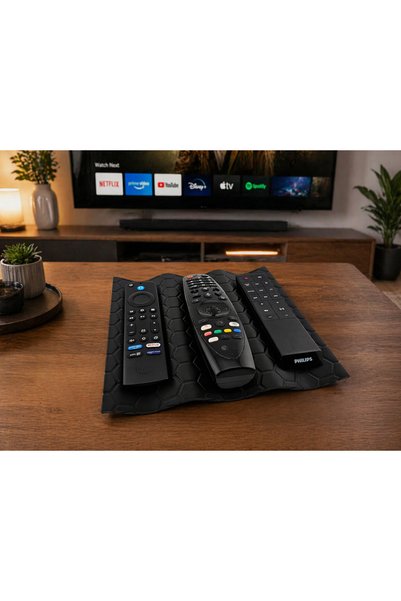 Goplast Premium Modern 3 Gözlü Kumandalık, Petek Desen Televizyon Uydu Alıcıs...