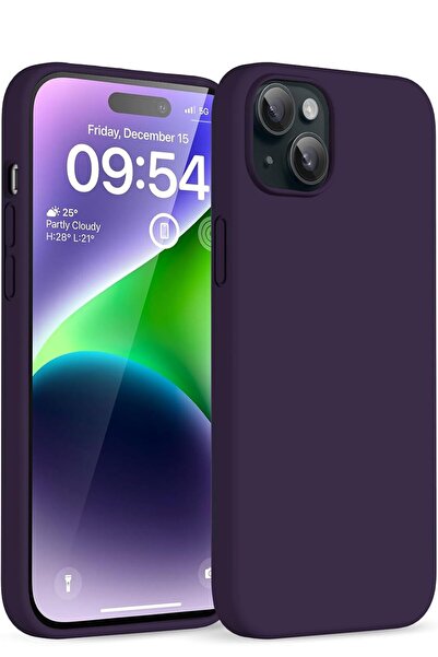 CaseHub iPhone 14 PLUS / 15 PLUS Kılıf İçi Kadife Dışı Mat Ekran ve Kamera Yü...