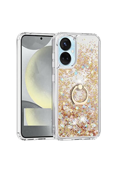 Pilanix Tecno Camon 19 Neo Kılıf Yüzüklü Standlı İçi Sulu Hareketli Milce Kapak