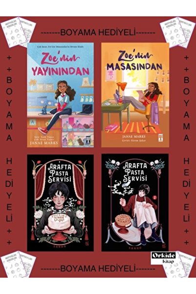 Timaş Yayınları Boyamalı- Zoenin Yayınından Zoenin Masasından Arafta Pasta Se...