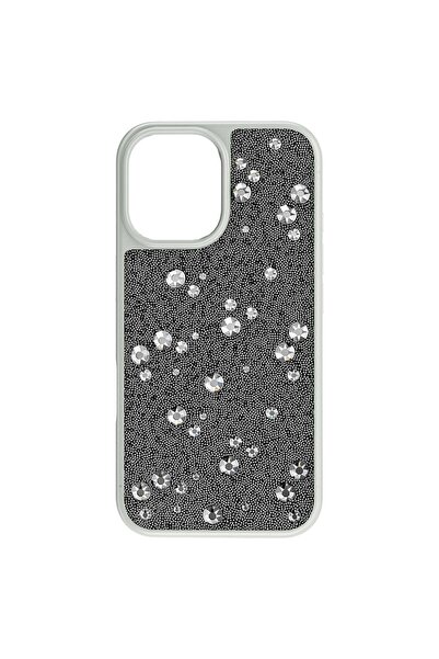Swarovski High Akilli Telefon Kilifi Scattered Design Iphone® 16 Gümüş Ton