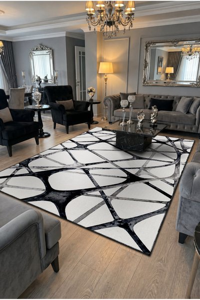 Rugs Modern Halı Sdt Gray Drop Patterned Modern Woven Base Decorative Carpet ...