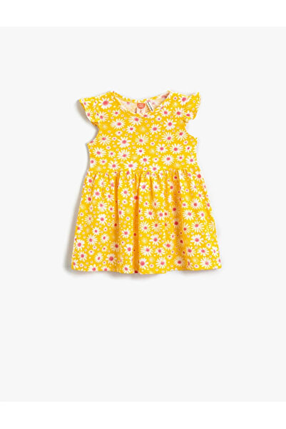 Koton Baby Girl Floral Printed Cotton Dress