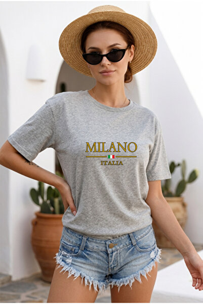 HOFFNUNG Unisex Βαμβακερό μπλουζάκι με λαιμόκοψη ποδηλάτου σε μεγάλο μέγεθος