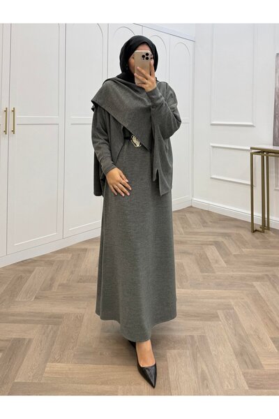 bezenstore PANÇO DETAY TRİKO ELBİSE