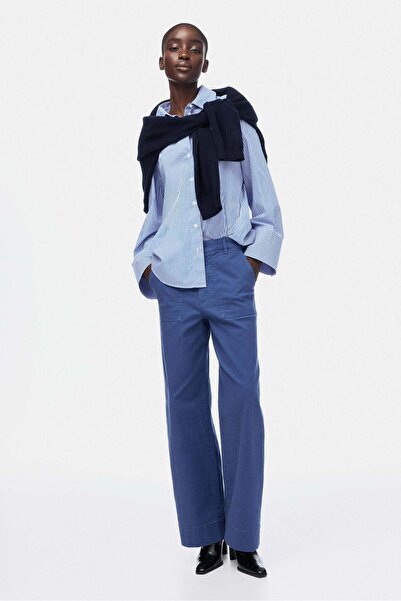 H&M Cotton canvas trousers
