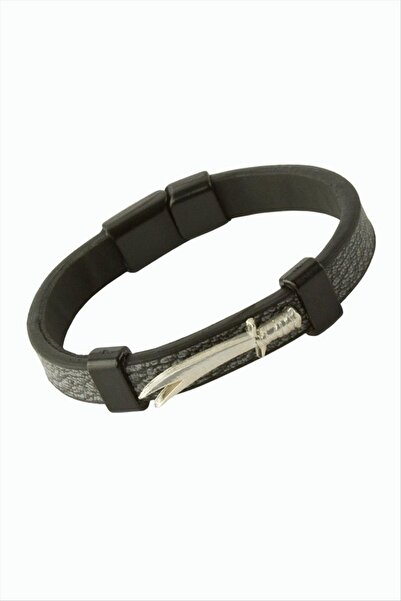ZERO LAND Nhrhls Zülfikar Magnetic Leather Bracelet (120039) - Gray
