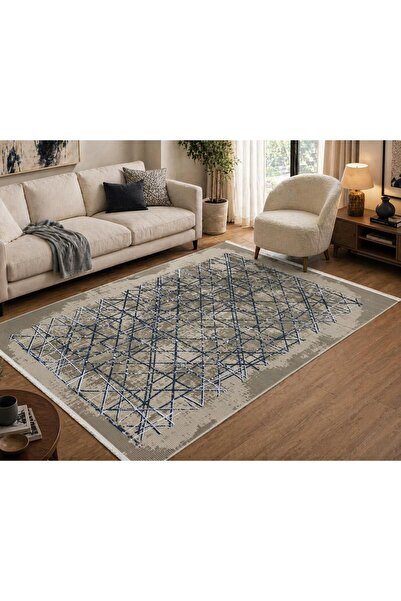 Hünkar Akrilik Iplik %100 Pamuk Taban 4 M² Halı – Modern & Dayanıklı