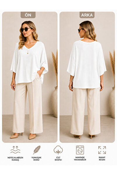 MADE BY ALİSHA Merseerized Short Sleeve Sweater