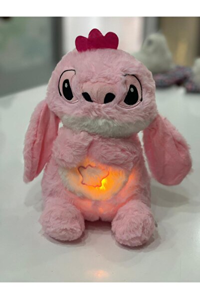 Slime Işıklı Ve Sesli Uyku Arkadaşım Pembe Pelüş Oyuncak 30 cm