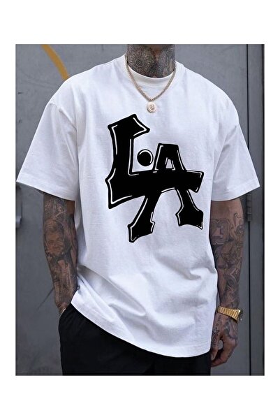 bellanova Sila Trend Unisex Black Oversize Printed T-Shirt Streetwear Comfort...
