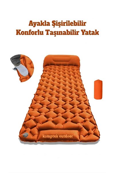 kamptek kamp teknolojisi Kamptek Outdoor Premium Ergonomik Şişme Kamp Matı – ...