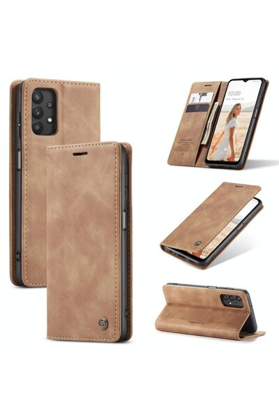 Caseme 013 Retro Θήκη Βιβλίο Brown (Samsung Galaxy A32 5G)