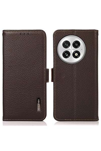 KHAZNEH Side-Magnetic Θήκη Πορτοφόλι Brown (OnePlus 13 5G)
