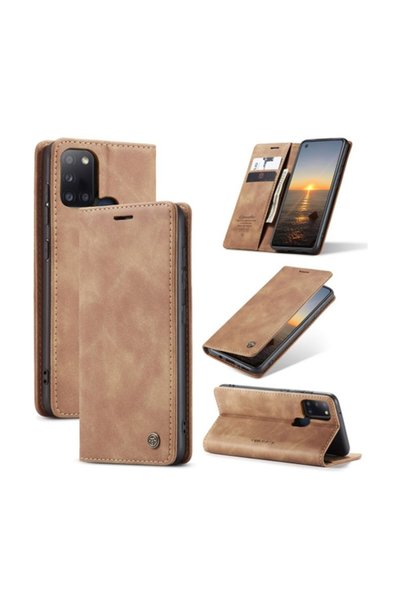 Caseme -013 Retro Θήκη Βιβλίο Brown (Samsung Galaxy A21s)