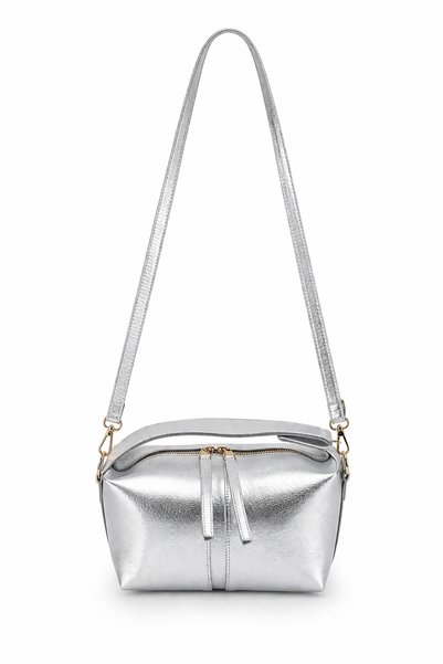 Çantacımstore Women's Archel Leather Handbag Silver