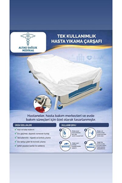 Hasta Yıkama Çarşafı Giderli Su Geçirmez ÇOK KULLANIMLIK OLARAK TERCİH EDİLEBİLİR