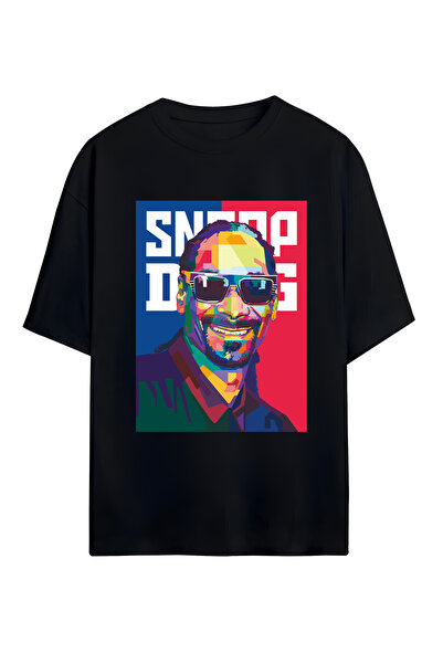 STİL-X Μπλουζάκι Snoop Dogg με στάμπα, unisex, 100% βαμβακερό, oversized