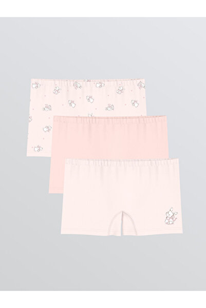 LC Waikiki RMZ GİYİM FARKIYLA Boxeri imprimați pentru fete, pachet de 3